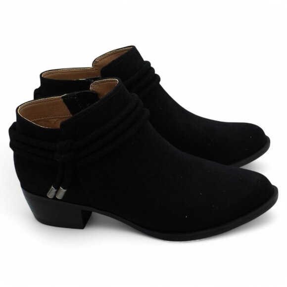 Life Stride Velocity Womens Black Braided Comfort Andrea Round Toe Block Heel Zi - Picture 5 of 9